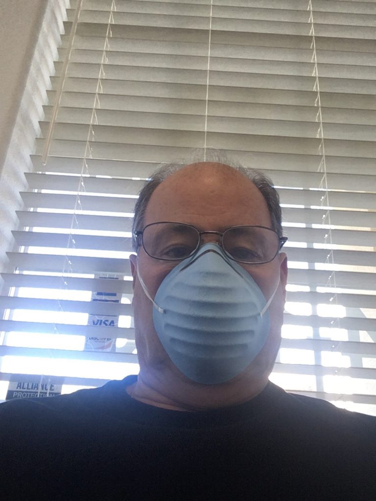 Charles Pariano staying safe at home